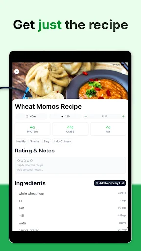 Recipe One: Recipe Keeper ডাউনলোড করুন – সেরা রেসিপি ম্যানেজার - Screenshot 11