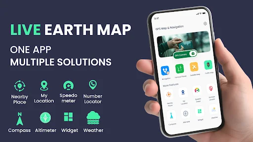 GPS Voice Map & Route Finder ডাউনলোড করুন – সেরা নেভিগেশন অ্যাপ - Screenshot 1