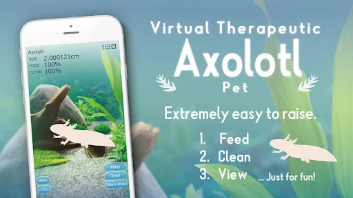 Axolotl Pet ডাউনলোড করুন – আপনার নিজের কিউট ভার্চুয়াল পেট পালন করুন - Screenshot 2