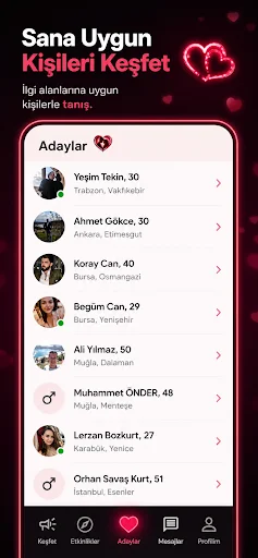 Evlilik İlanları – Sevgili Bul ডাউনলোড করুন – নতুন বন্ধু ও জীবনসঙ্গী খুঁজুন - Screenshot 4