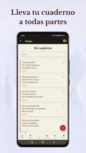 Hotaru Haiku ডাউনলোড করুন – মোবাইল থেকে হাইকু লিখুন বিনামূল্যে - Screenshot 1