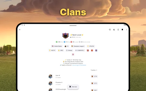 War Report for Clash of Clans ডাউনলোড করুন – সেরা CoC ট্র্যাকার - Screenshot 10
