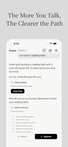 Goal Planner: Stepie ডাউনলোড করুন – AI কোচ দিয়ে লক্ষ্য পূরণ করুন - Screenshot 6
