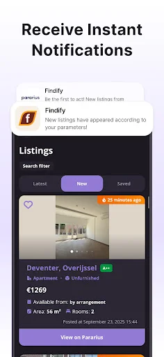 Findify ডাউনলোড করুন – নেদারল্যান্ডসে বাড়ি খোঁজার সেরা অ্যাপ - Screenshot 4