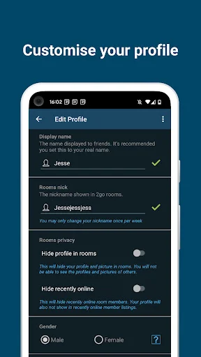 2go Chat ডাউনলোড করুন – নতুন বন্ধু ও চ্যাট রুমের জন্য সেরা অ্যাপ - Screenshot 12
