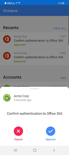 Octopus Authenticator ডাউনলোড করুন – মাল্টি-লেয়ার সিকিউরিটি অ্যাপ - Screenshot 2
