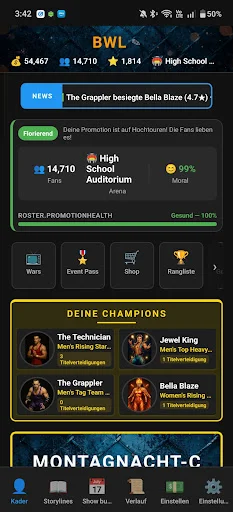 Wrestling Tycoon: Promoter GM ডাউনলোড করুন – সেরা রেসলিং গেম - Screenshot 10