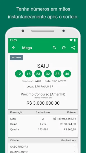 Resultados Loterias ডাউনলোড করুন – লটারি ফলাফল এখন হাতের মুঠোয় - Screenshot 2
