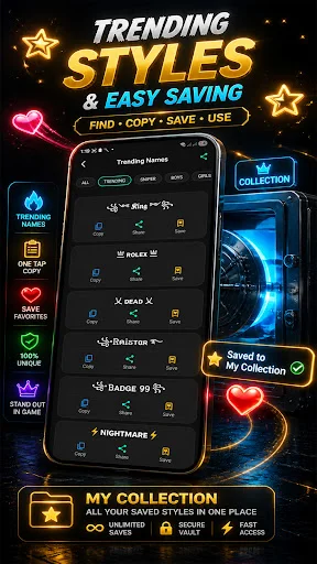 Pro Name Style: Elite Symbols ডাউনলোড করুন – সেরা গেমিং নিকনেম মেকার - Screenshot 21