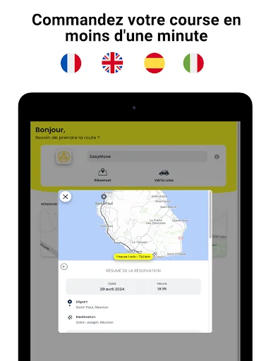 EasyMove VTC/Taxi à La Réunion ডাউনলোড করুন – সেরা প্রাইভেট ড্রাইভার - Screenshot 9