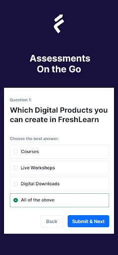 FreshLearn ডাউনলোড করুন – অনলাইন কোর্স তৈরির সেরা প্ল্যাটফর্ম - Screenshot 4