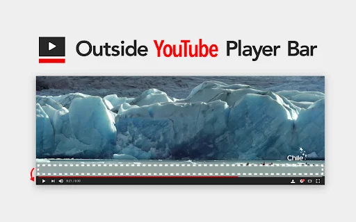 Outside YouTube Player Bar ডাউনলোড করুন – ভিডিওর প্লেয়ার বার সরিয়ে ফেলুন - Screenshot 1
