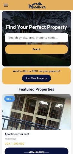 Naminya ডাউনলোড করুন – উগান্ডায় বাড়ি ও জমি খোঁজার সেরা অ্যাপ - Screenshot 1