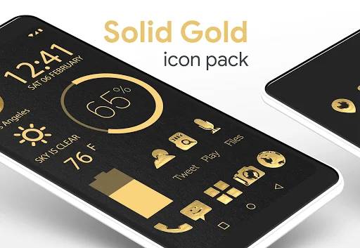 Solid Gold Pro Icon Pack ডাউনলোড করুন – প্রিমিয়াম থ্রিডি গোল্ড আইকন - Screenshot 7