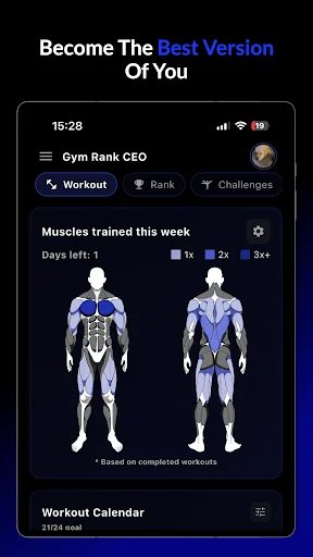Gym Rank: AI Workout Tracker ডাউনলোড করুন – সেরা ফ্রি ফিটনেস অ্যাপ - Screenshot 17