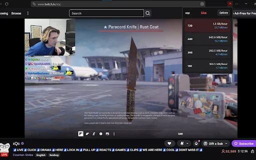 TubeSize ডাউনলোড করুন – YouTube এবং Twitch ভিডিও ডেটা ব্যবহার দেখুন - Screenshot 2