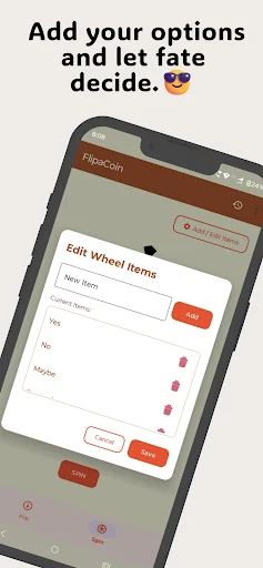 Flip a Coin ডাউনলোড করুন – কয়েন টস ও স্পিন হুইল অ্যাপ - Screenshot 5