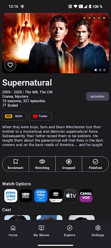 WatchList অ্যাপ ডাউনলোড করুন – সেরা টিভি শো ট্র্যাকার - Screenshot 1