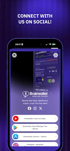 Brainwallet: Litecoin ওয়ালেট ডাউনলোড করুন – দ্রুত এবং নিরাপদ লেনদেন - Screenshot 4