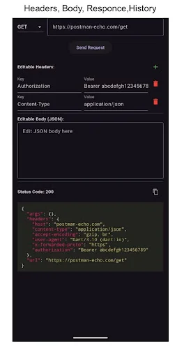 Postman Mini ডাউনলোড করুন – সেরা API টেস্টিং টুল ফ্রি ডাউনলোড - Screenshot 4