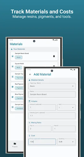 Resin Calculator ডাউনলোড করুন – রেজিন আর্ট হিসাব করার সেরা অ্যাপ - Screenshot 5