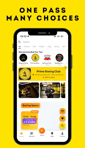 SmartClass App ডাউনলোড করুন – ফিটনেস এবং বিউটি বুকিং এখন হাতের মুঠোয় - Screenshot 1