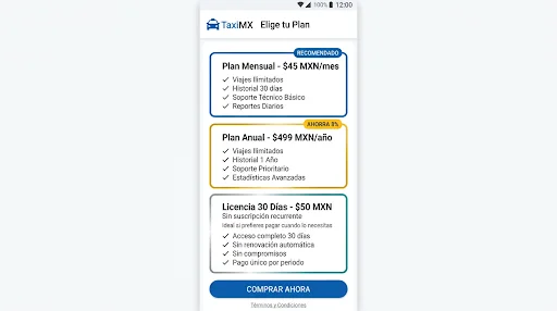 Easy Taxi Meter MX ডাউনলোড করুন – সহজ ও নির্ভুল ট্যাক্সি মিটার - Screenshot 4