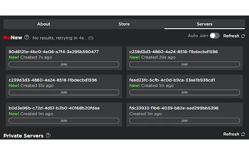 RoNew ডাউনলোড করুন – Roblox-এ নতুন সার্ভারে যোগ দিন - Screenshot 5