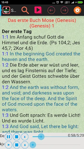 Audio German Schlachter Bible ডাউনলোড করুন – সেরা জার্মান বাইবেল অ্যাপ - Screenshot 11