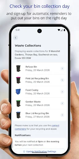 Southend Waste ডাউনলোড করুন – সাউথেন্ড সিটি কাউন্সিল পরিষেবা - Screenshot 2
