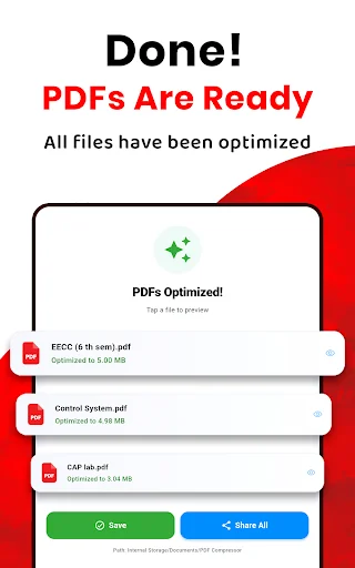 PDF Compressor ডাউনলোড করুন – পিডিএফ সাইজ কমান ১ এমবি-র নিচে - Screenshot 10