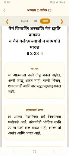 Bhagavad Gita Videos ডাউনলোড করুন – মারাঠি, হিন্দি ও ইংরেজি ভিডিও - Screenshot 2