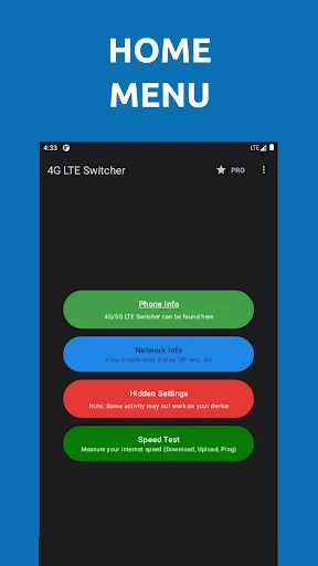 4G LTE Switcher 2 ডাউনলোড করুন – নেটওয়ার্ক সেটিংস পরিবর্তন করুন - Screenshot 6