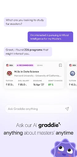 GradRight ডাউনলোড করুন – সেরা বিশ্ববিদ্যালয় ও এডুকেশন লোন খুঁজুন - Screenshot 5