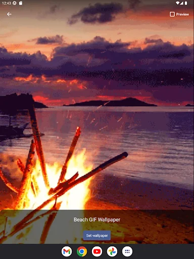 Beach GIF Wallpaper ডাউনলোড করুন – সমুদ্রের ঢেউয়ের লাইভ ওয়ালপেপার - Screenshot 14