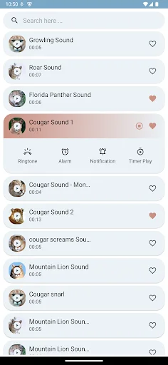 Cougar and Mountain Lion Sound ডাউনলোড করুন – সেরা সাউন্ড ক্লিপস - Screenshot 5