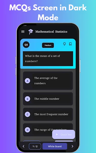 Mathematical Statistics ডাউনলোড করুন – কুইজ ও MCQ অনুশীলন - Screenshot 6