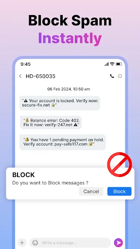 Messenger: Text SMS & Launcher ডাউনলোড করুন – সেরা মেসেজিং অ্যাপ - Screenshot 5