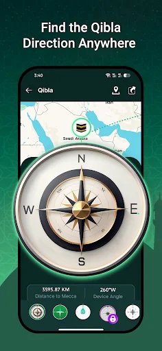 Prayer Times: Quran Athan Qibla ডাউনলোড করুন – সালাতের সময় ও কিবলা - Screenshot 4