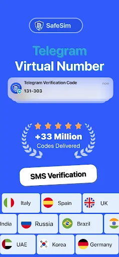 SafeSim ডাউনলোড করুন – ভার্চুয়াল নম্বর ও SMS ভেরিফিকেশন - Screenshot 17
