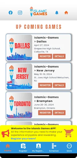 Islamic Games ডাউনলোড করুন – স্পোর্টস ইভেন্ট ম্যানেজমেন্ট অ্যাপ - Screenshot 5