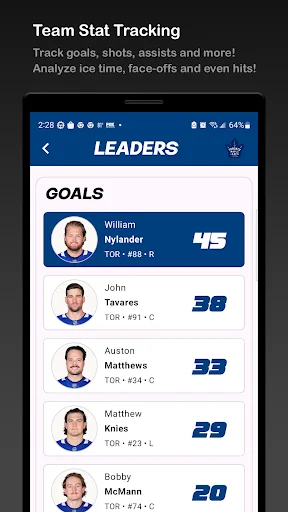NHL Hockey Hub ডাউনলোড করুন – সেরা আইস হকি স্ট্যাটস ট্র্যাকার - Screenshot 3