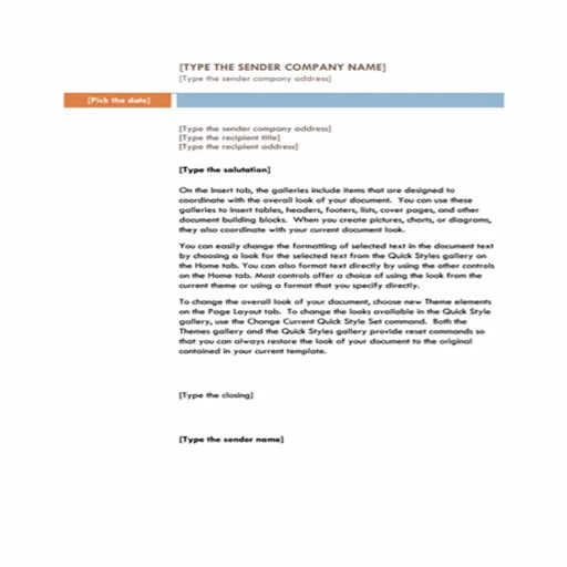 Business Letter Templates ডাউনলোড করুন – পেশাদার ফরম্যাট - Screenshot 4