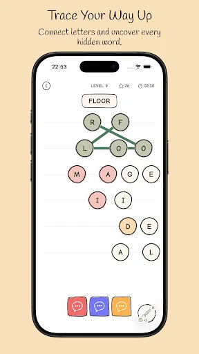 Word Pole ডাউনলোড করুন – সেরা শব্দ তৈরির পাজল গেম ফ্রি - Screenshot 1