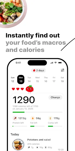 Calorie Counter: TrackAI ডাউনলোড করুন – সেরা ফুড স্ক্যানার ও ট্র্যাকার - Screenshot 2