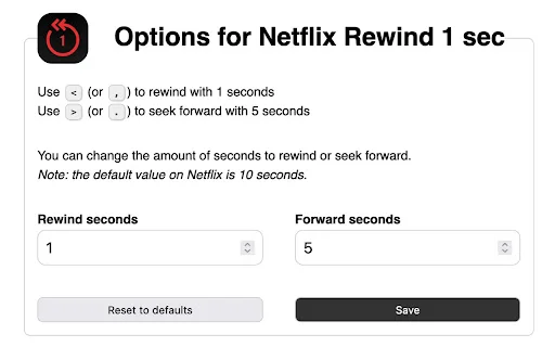 Netflix Rewind 1 sec ডাউনলোড করুন – ভিডিও রিওয়াইন্ড টুল - Screenshot 1