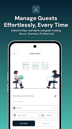 Vizmo Mobile ডাউনলোড করুন – আধুনিক ভিজিটর ম্যানেজমেন্ট সিস্টেম - Screenshot 2