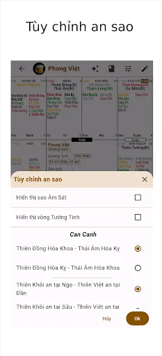 Lập Lá Số Tử Vi ডাউনলোড করুন – রাশিফল ও জ্যোতিষশাস্ত্রের সেরা অ্যাপ - Screenshot 13