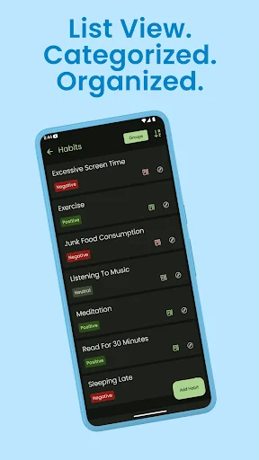 Habitmap ডাউনলোড করুন – আপনার অভ্যাস ট্র্যাকিং করার সেরা টুল - Screenshot 4