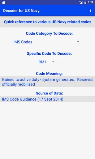 Navy Decoder ডাউনলোড করুন – দ্রুত ইউএস নেভি কোড জানুন - Screenshot 1
